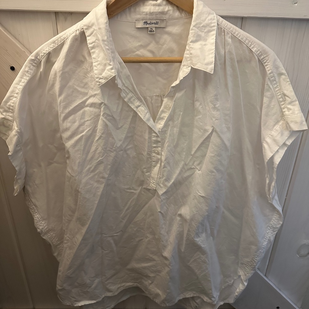 Madewell Woven Pullover Shirt Ladies